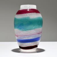 Large Cenedese Pulegoso Fasce Vase, Murano - Sold for $1,187 on 05-02-2020 (Lot 161).jpg